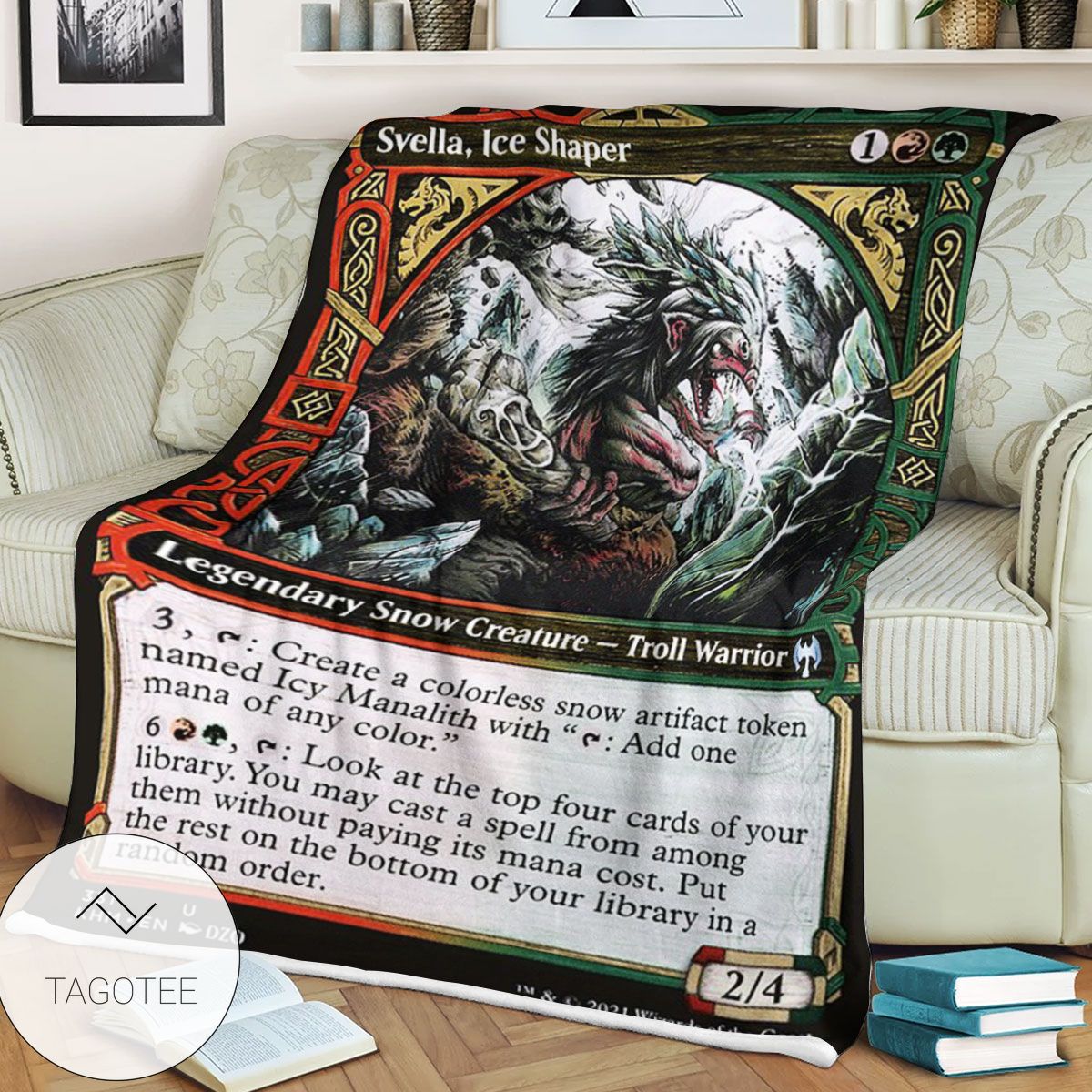 Khm 331 Svella Ice Shaper Mtg Game Magic The Gathering Blanket Khm 331 Svella Ice Shaper Mtg Game Magic The Gathering Blanket