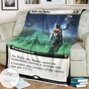 Khm 336 Rally The Ranks Mtg Game Magic The Gathering Blanket
