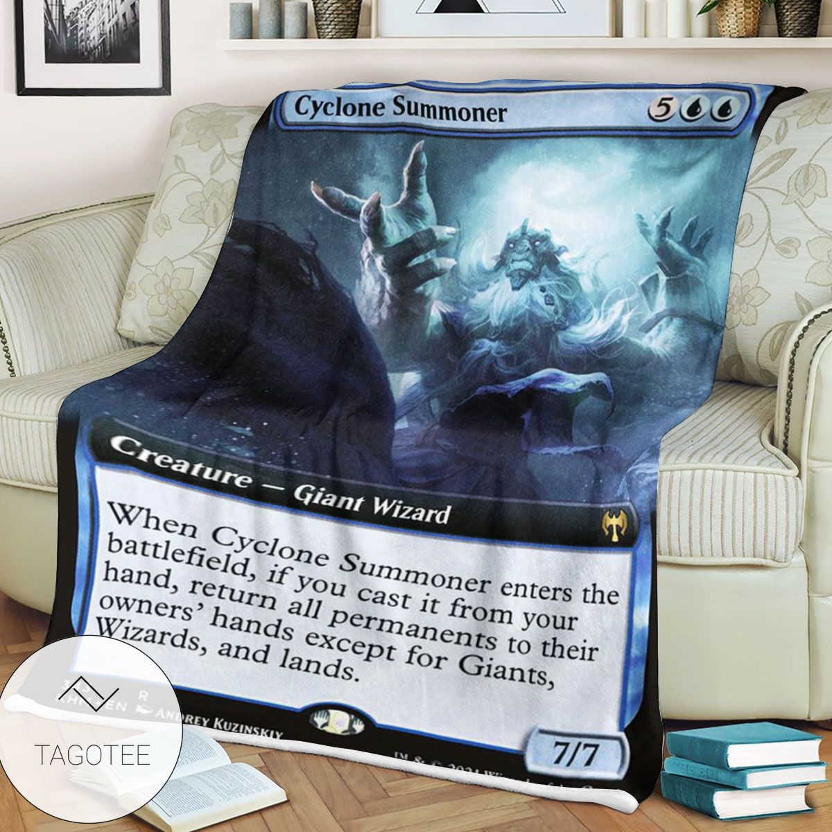 Khm 343 Cyclone Summoner Mtg Game Magic The Gathering Blanket Khm 343 Cyclone Summoner Mtg Game Magic The Gathering Blanket