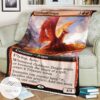 Khm 358 Goldspan Dragon Mtg Game Magic The Gathering Blanket