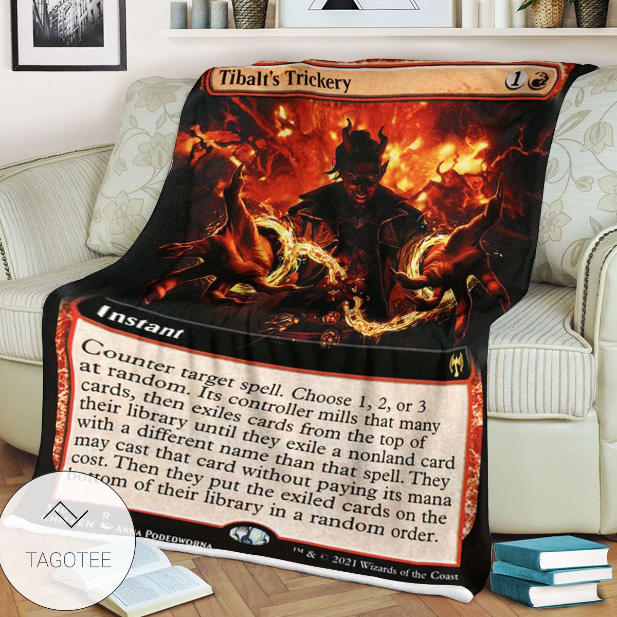 Khm 360 Tibalt S Trickery Mtg Game Magic The Gathering Blanket Khm 360 Tibalt S Trickery Mtg Game Magic The Gathering Blanket
