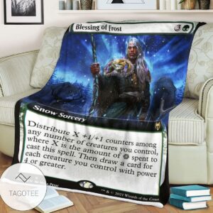 Khm 362 Blessing Of Frost Mtg Game Magic The Gathering Blanket