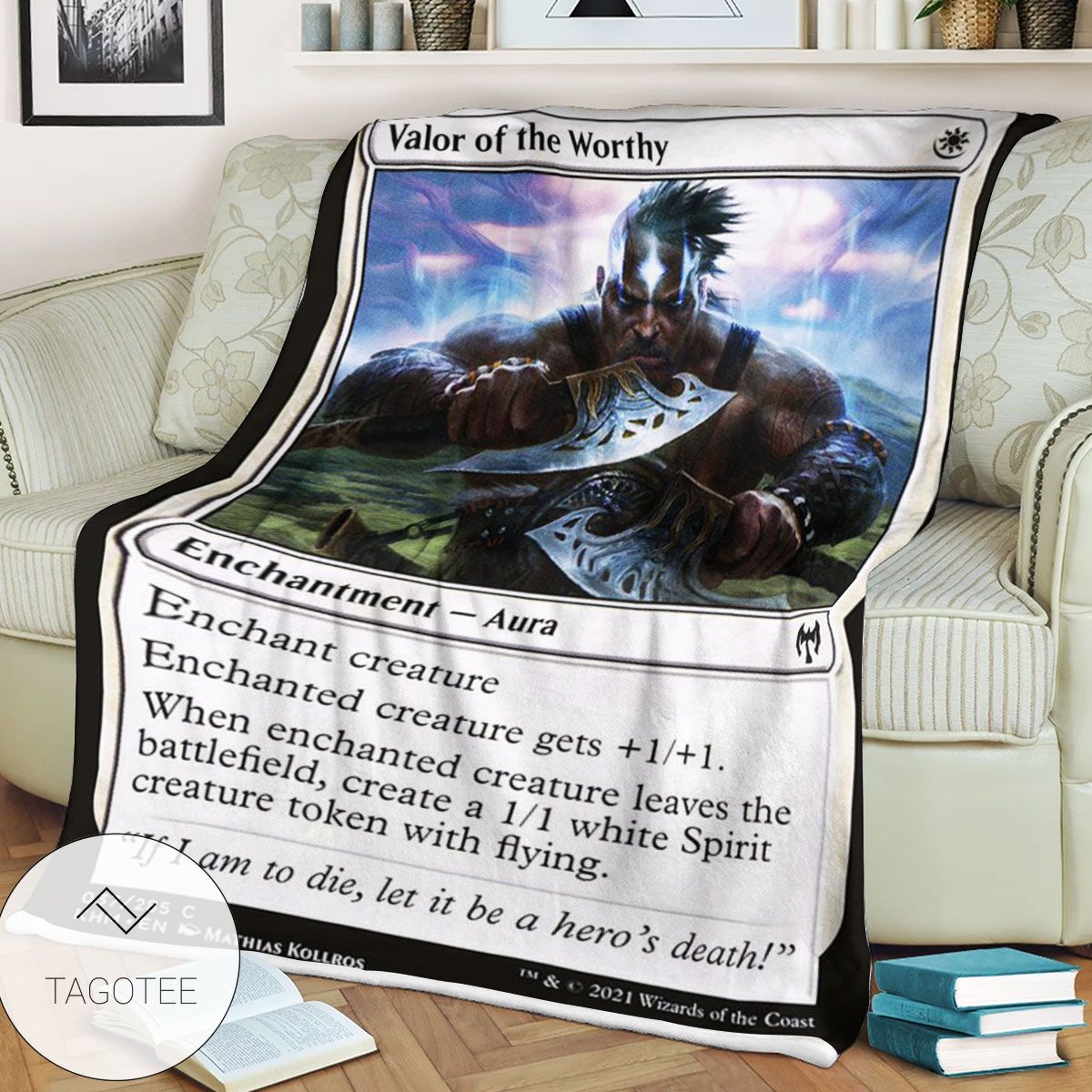 Khm 37 Valor Of The Worthy Mtg Game Magic The Gathering Blanket Khm 37 Valor Of The Worthy Mtg Game Magic The Gathering Blanket