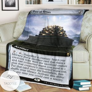 Khm 370 Pyre Of Heroes Mtg Game Magic The Gathering Blanket