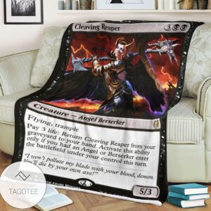 Khm 376 Cleaving Reaper Mtg Game Magic The Gathering Blanket