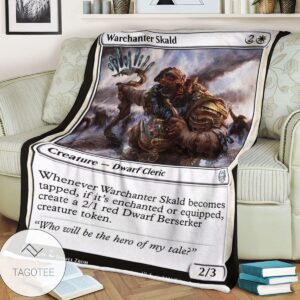 Khm 381 Warchanter Skald Mtg Game Magic The Gathering Blanket
