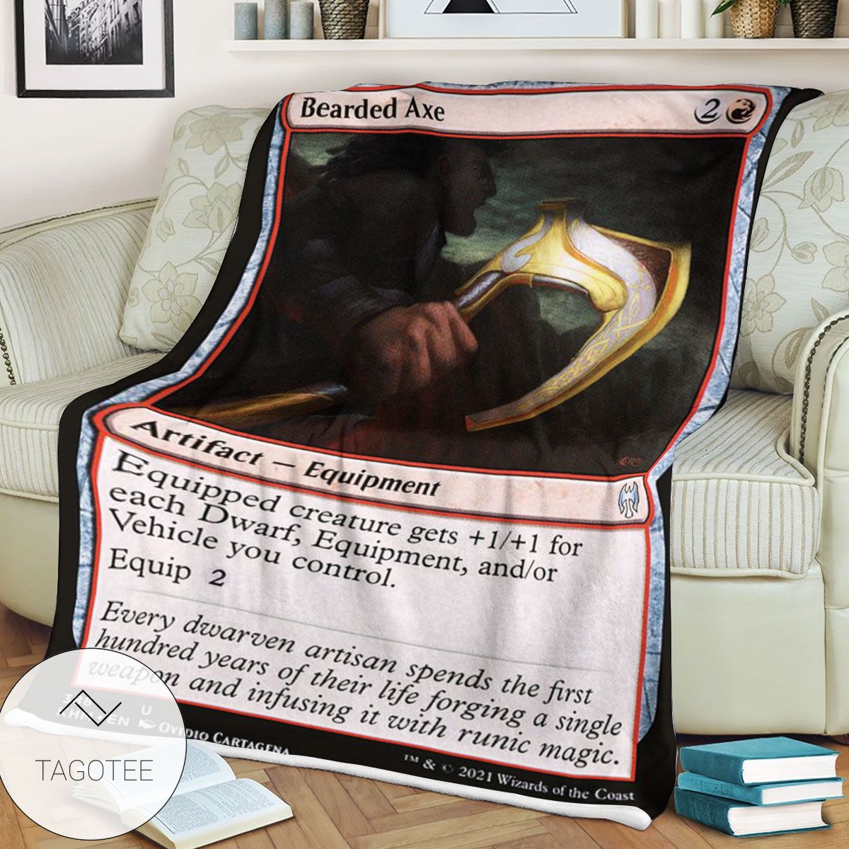 Khm 388 Bearded Axe Mtg Game Magic The Gathering Blanket Khm 388 Bearded Axe Mtg Game Magic The Gathering Blanket