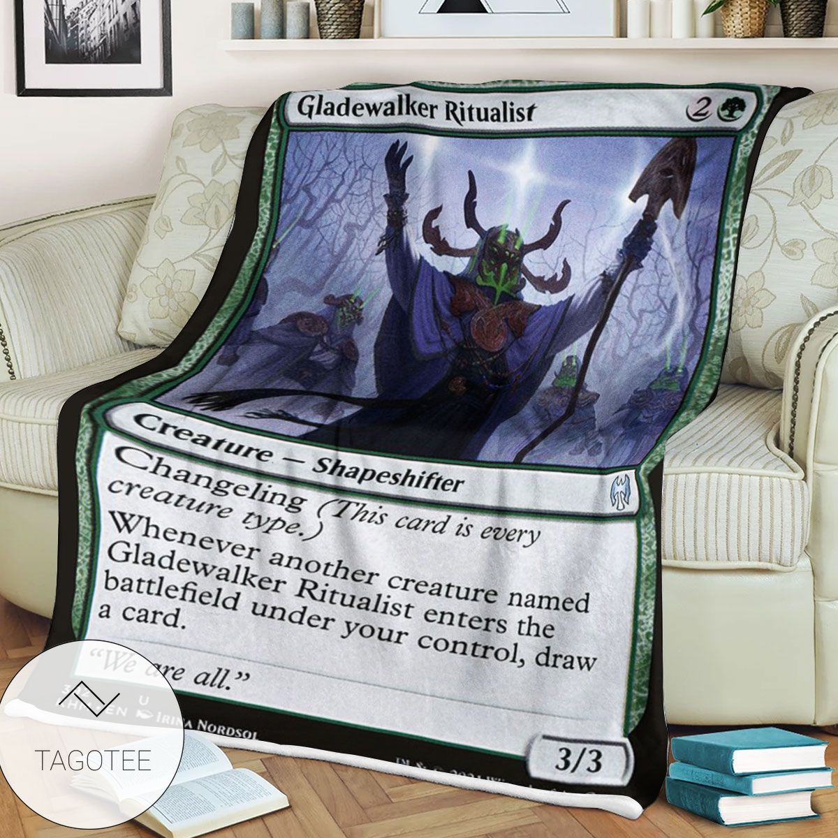 Khm 392 Gladewalker Ritualist Mtg Game Magic The Gathering Blanket Khm 392 Gladewalker Ritualist Mtg Game Magic The Gathering Blanket