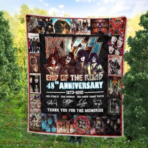 Kiss End Of The Road 48Th Anniversary Blanket