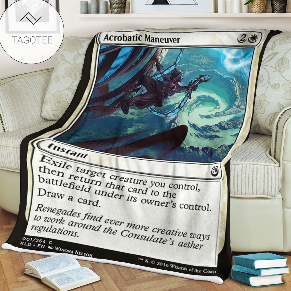 Kld 1 Acrobatic Maneuver Game Mtg Magic The Gathering Fleece Blanket Kld 1 Acrobatic Maneuver Game Mtg Magic The Gathering Fleece Blanket