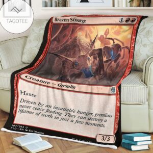 Kld 107 Brazen Scourge Game Mtg Magic The Gathering Fleece Blanket