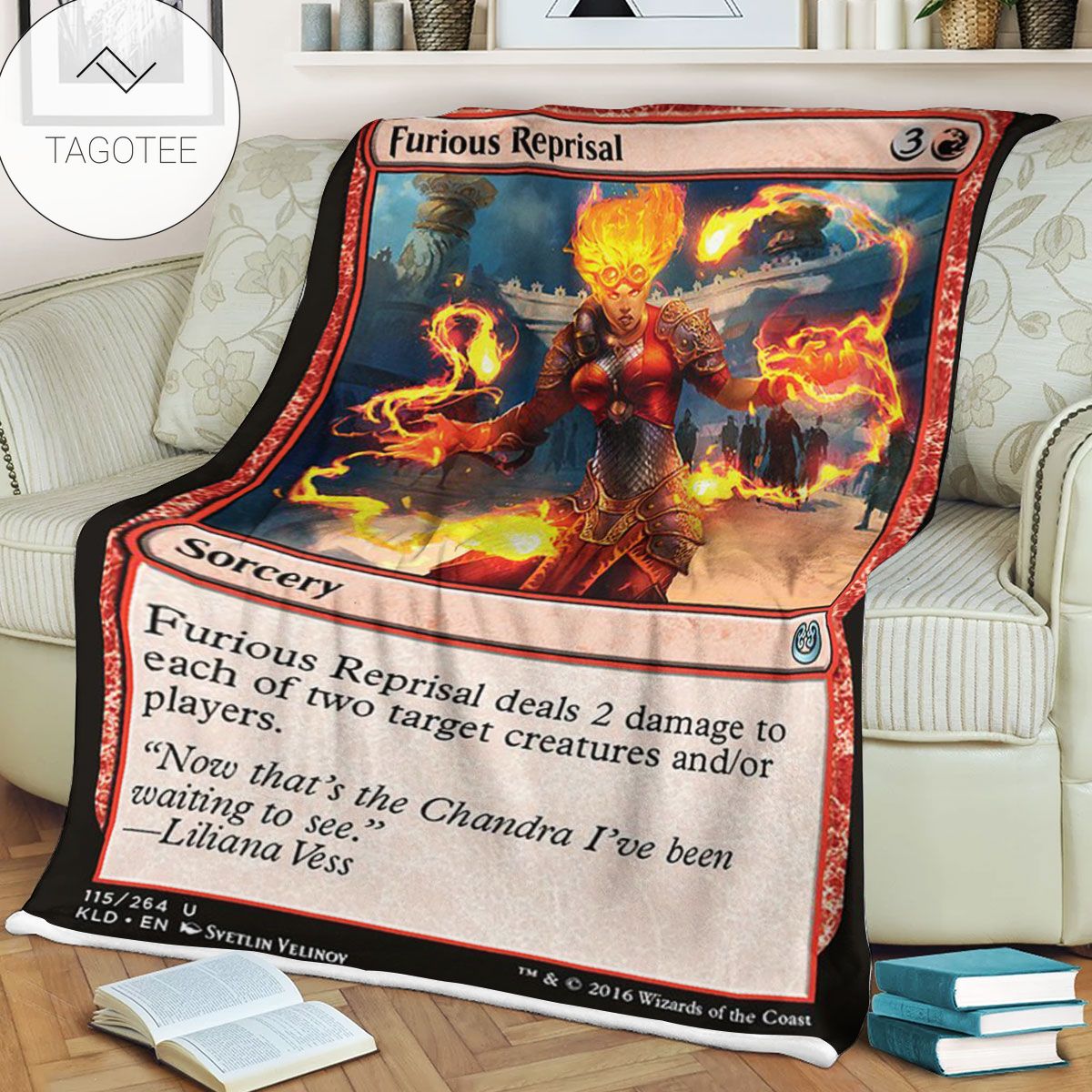 Kld 115 Furious Reprisal Game Mtg Magic The Gathering Fleece Blanket Kld 115 Furious Reprisal Game Mtg Magic The Gathering Fleece Blanket
