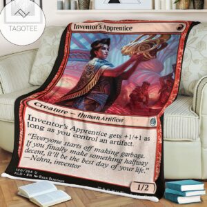 Kld 120 Inventor S Apprentice Game Mtg Magic The Gathering Fleece Blanket