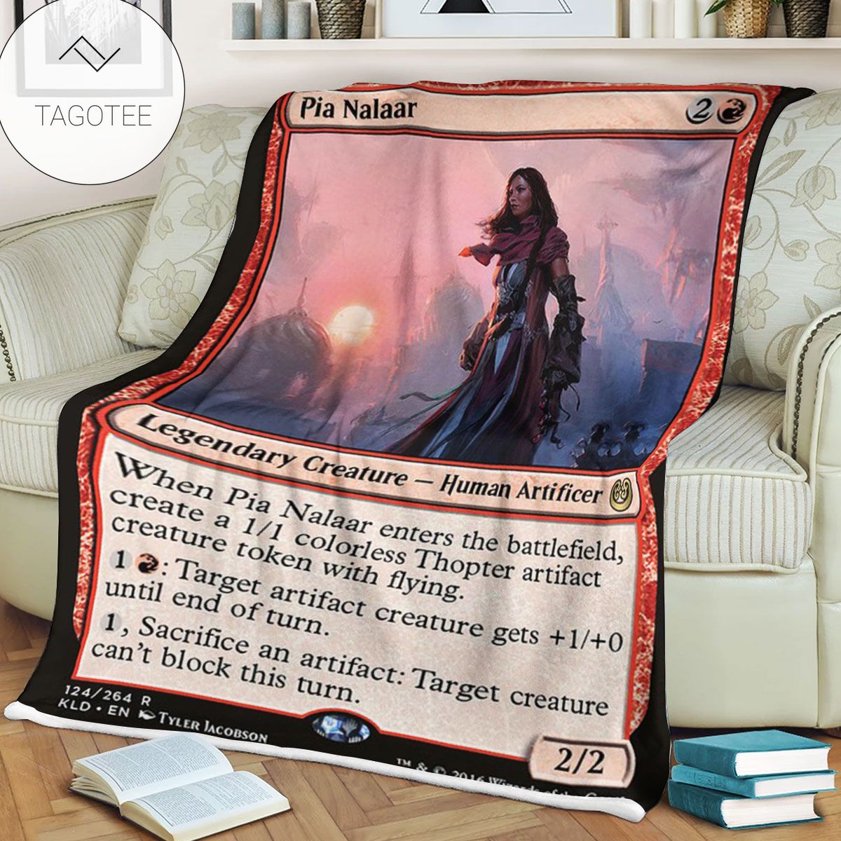 Kld 124 Pia Nalaar Game Mtg Magic The Gathering Fleece Blanket Kld 124 Pia Nalaar Game Mtg Magic The Gathering Fleece Blanket