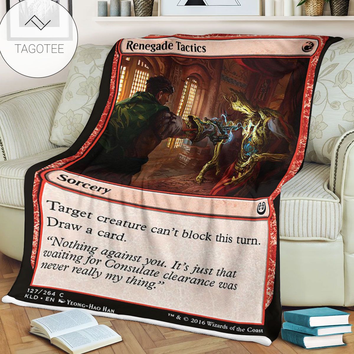 Kld 127 Renegade Tactics Game Mtg Magic The Gathering Fleece Blanket Kld 127 Renegade Tactics Game Mtg Magic The Gathering Fleece Blanket