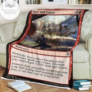 Kld 135 Start Your Engines Game Mtg Magic The Gathering Fleece Blanket