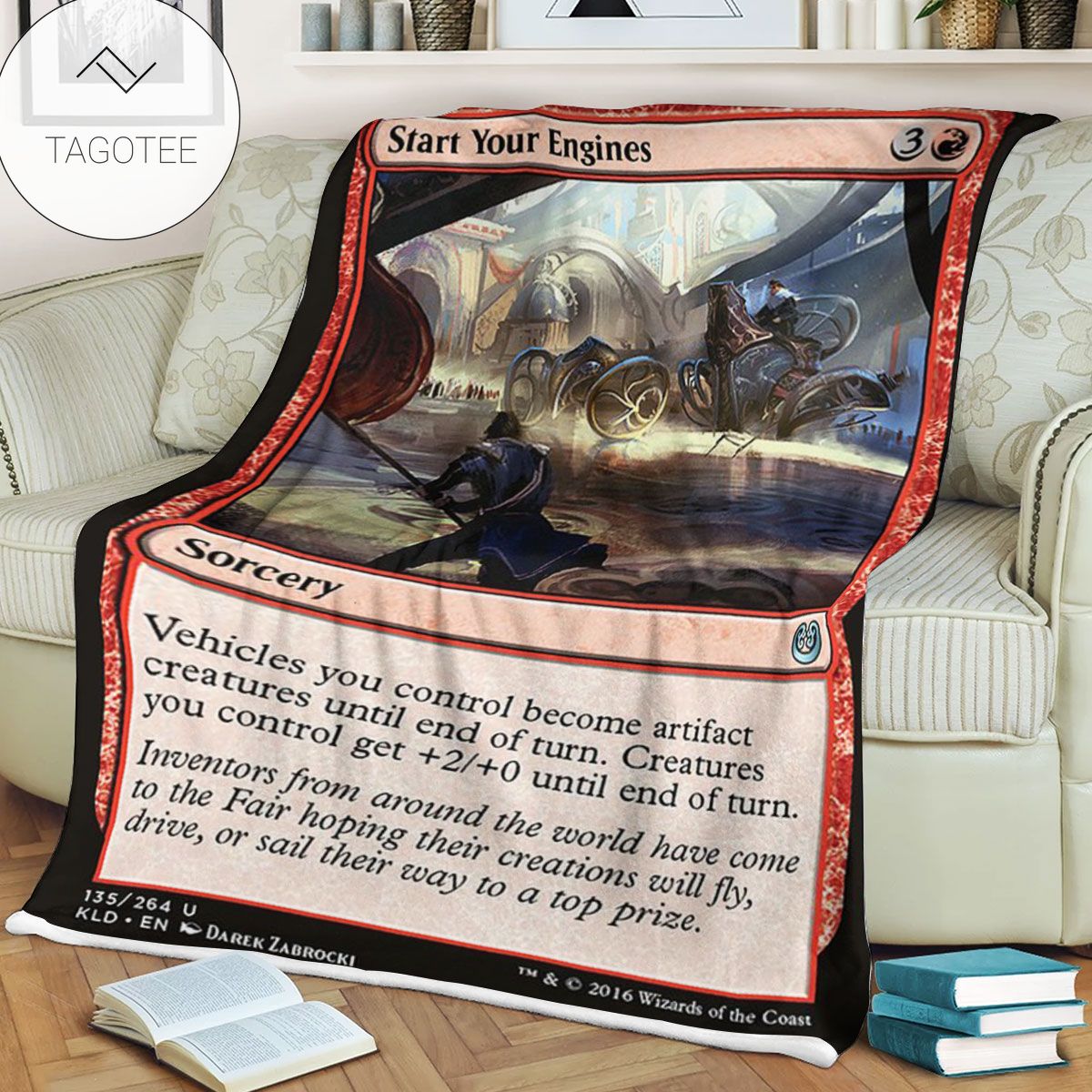 Kld 135 Start Your Engines Game Mtg Magic The Gathering Fleece Blanket Kld 135 Start Your Engines Game Mtg Magic The Gathering Fleece Blanket