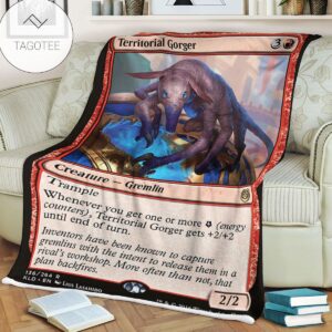 Kld 136 Territorial Gorger Game Mtg Magic The Gathering Fleece Blanket