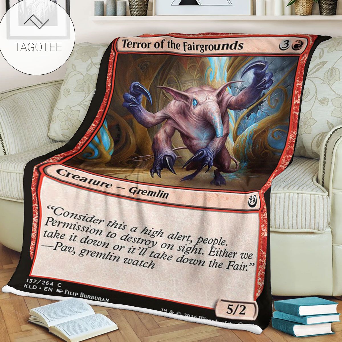 Kld 137 Terror Of The Fairgrounds Game Mtg Magic The Gathering Fleece Blanket Kld 137 Terror Of The Fairgrounds Game Mtg Magic The Gathering Fleece Blanket