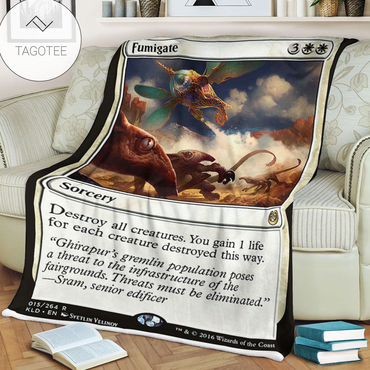 Kld 15 Fumigate Game Mtg Magic The Gathering Fleece Blanket Kld 15 Fumigate Game Mtg Magic The Gathering Fleece Blanket