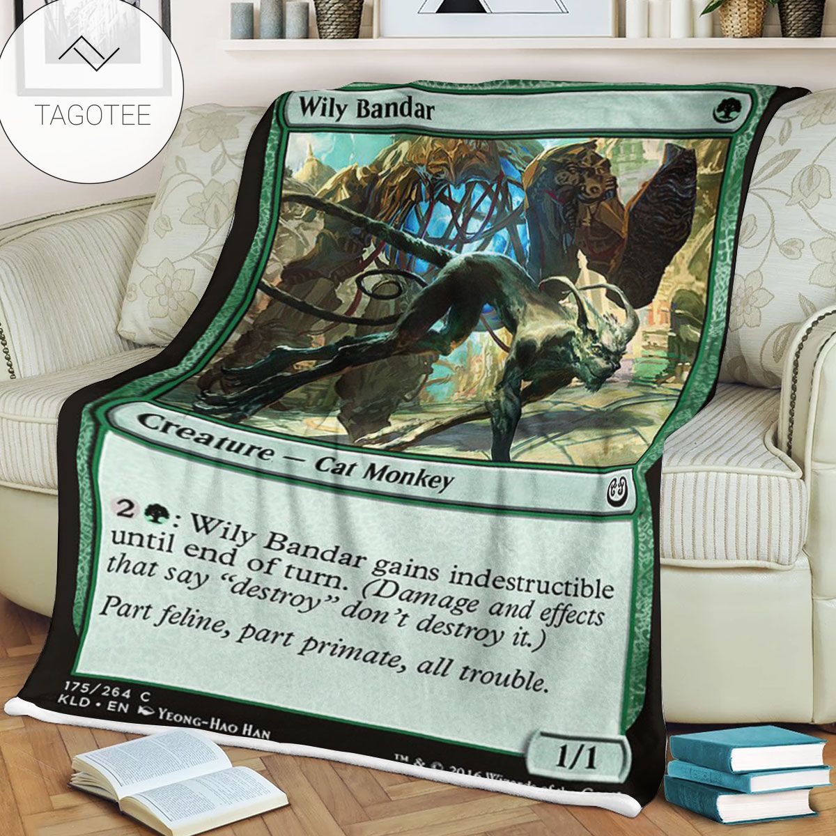 Kld 175 Wily Bandar Game Mtg Magic The Gathering Fleece Blanket Kld 175 Wily Bandar Game Mtg Magic The Gathering Fleece Blanket
