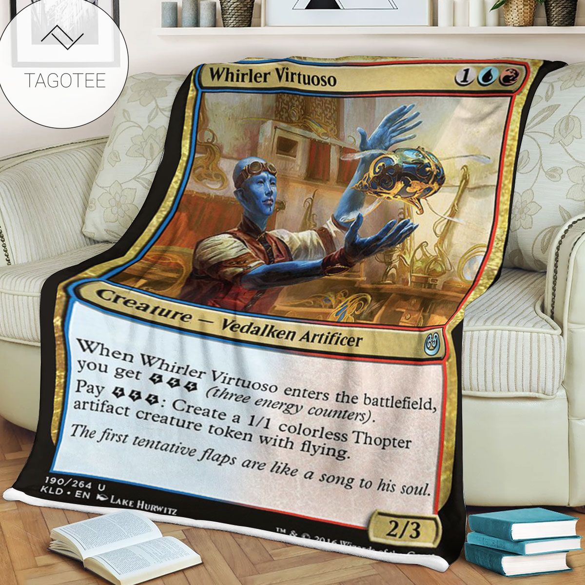 Kld 190 Whirler Virtuoso Game Mtg Magic The Gathering Fleece Blanket Kld 190 Whirler Virtuoso Game Mtg Magic The Gathering Fleece Blanket