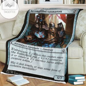 Kld 191 Accomplished Automaton Game Mtg Magic The Gathering Fleece Blanket