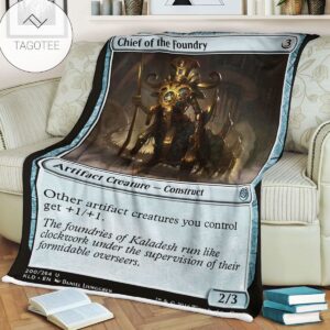 Kld 200 Chief Of The Foundry Game Mtg Magic The Gathering Fleece Blanket