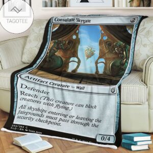 Kld 202 Consulate Skygate Game Mtg Magic The Gathering Fleece Blanket