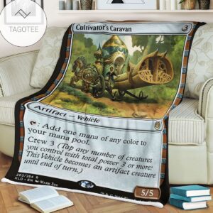 Kld 203 Cultivator S Caravan Game Mtg Magic The Gathering Fleece Blanket