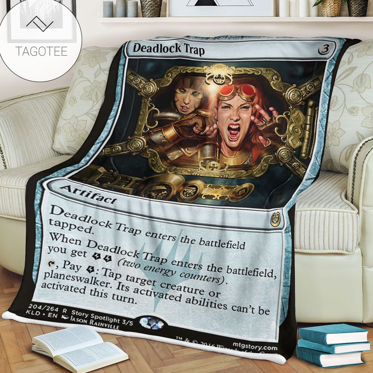 Kld 204 Deadlock Trap Game Mtg Magic The Gathering Fleece Blanket Kld 204 Deadlock Trap Game Mtg Magic The Gathering Fleece Blanket