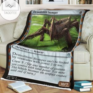 Kld 206 Demolition Stomper Game Mtg Magic The Gathering Fleece Blanket