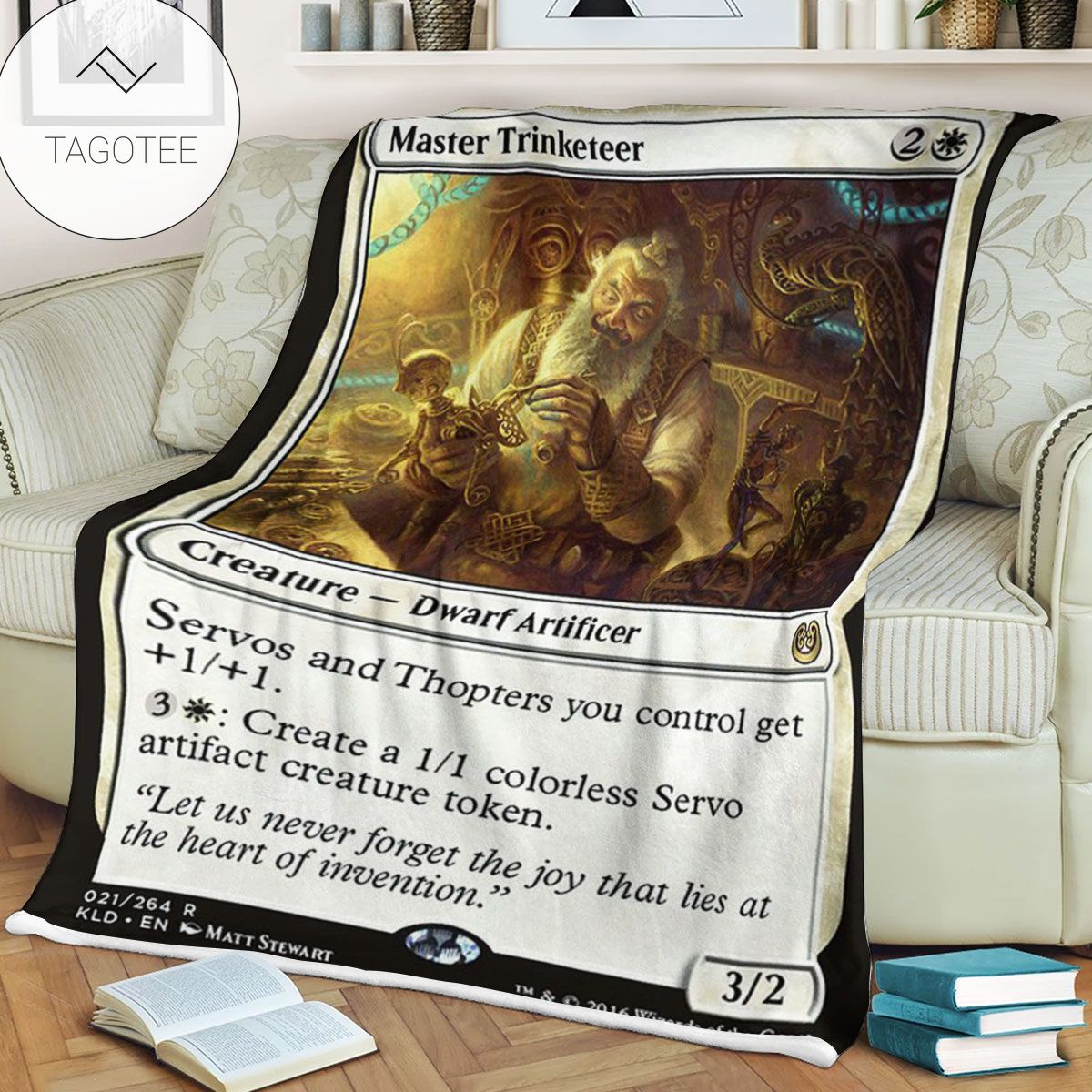 Kld 21 Master Trinketeer Game Mtg Magic The Gathering Fleece Blanket Kld 21 Master Trinketeer Game Mtg Magic The Gathering Fleece Blanket