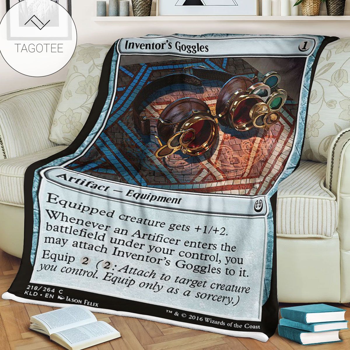 Kld 218 Inventor S Goggles Game Mtg Magic The Gathering Fleece Blanket Kld 218 Inventor S Goggles Game Mtg Magic The Gathering Fleece Blanket