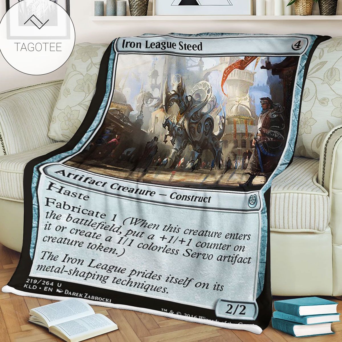Kld 219 Iron League Steed Game Mtg Magic The Gathering Fleece Blanket Kld 219 Iron League Steed Game Mtg Magic The Gathering Fleece Blanket