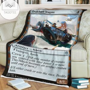 Kld 225 Ovalchase Dragster Game Mtg Magic The Gathering Fleece Blanket