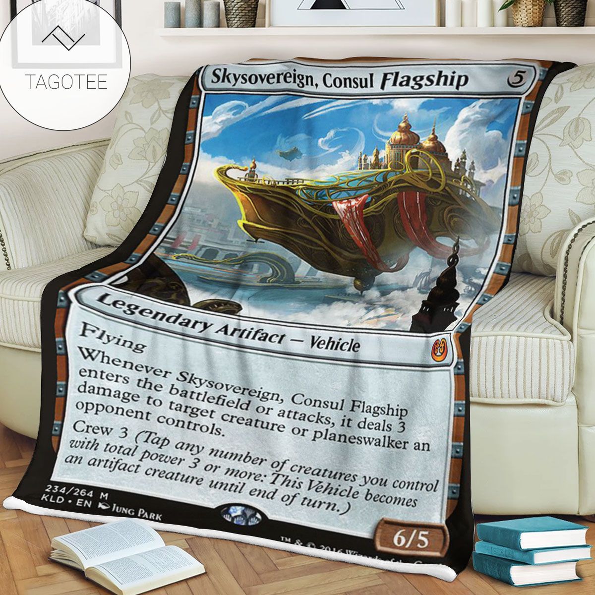 Kld 234 Skysovereign Consul Flagship Game Mtg Magic The Gathering Fleece Blanket Kld 234 Skysovereign Consul Flagship Game Mtg Magic The Gathering Fleece Blanket