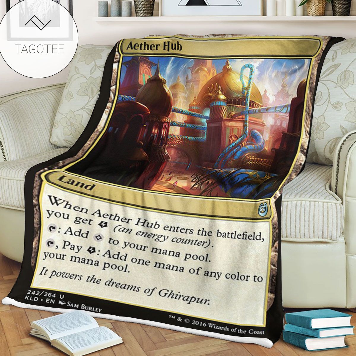 Kld 242 Aether Hub Game Mtg Magic The Gathering Fleece Blanket Kld 242 Aether Hub Game Mtg Magic The Gathering Fleece Blanket