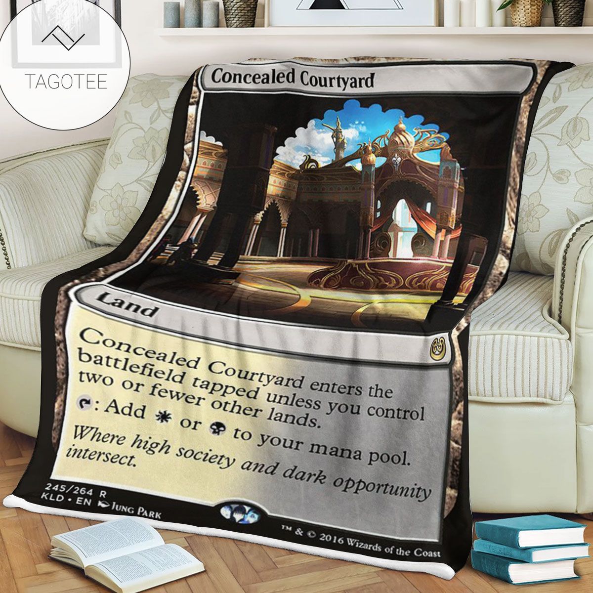 Kld 245 Concealed Courtyard Game Mtg Magic The Gathering Fleece Blanket Kld 245 Concealed Courtyard Game Mtg Magic The Gathering Fleece Blanket
