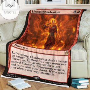 Kld 267 Liberating Combustion Game Mtg Magic The Gathering Fleece Blanket