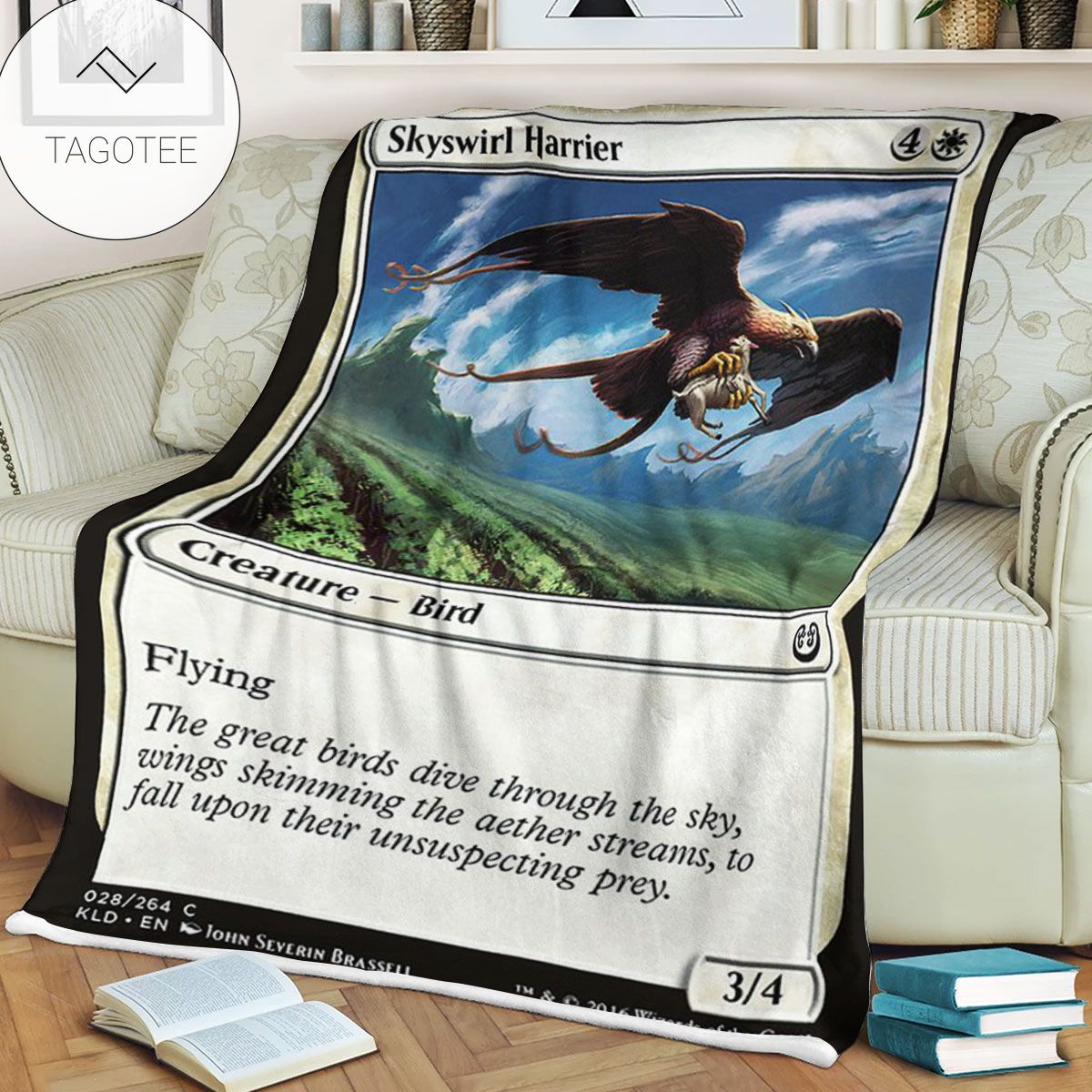Kld 28 Skyswirl Harrier Game Mtg Magic The Gathering Fleece Blanket Kld 28 Skyswirl Harrier Game Mtg Magic The Gathering Fleece Blanket