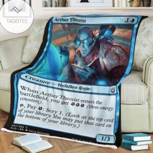 Kld 37 Aether Theorist Game Mtg Magic The Gathering Fleece Blanket