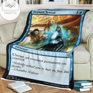 Kld 44 Dramatic Reversal Game Mtg Magic The Gathering Fleece Blanket