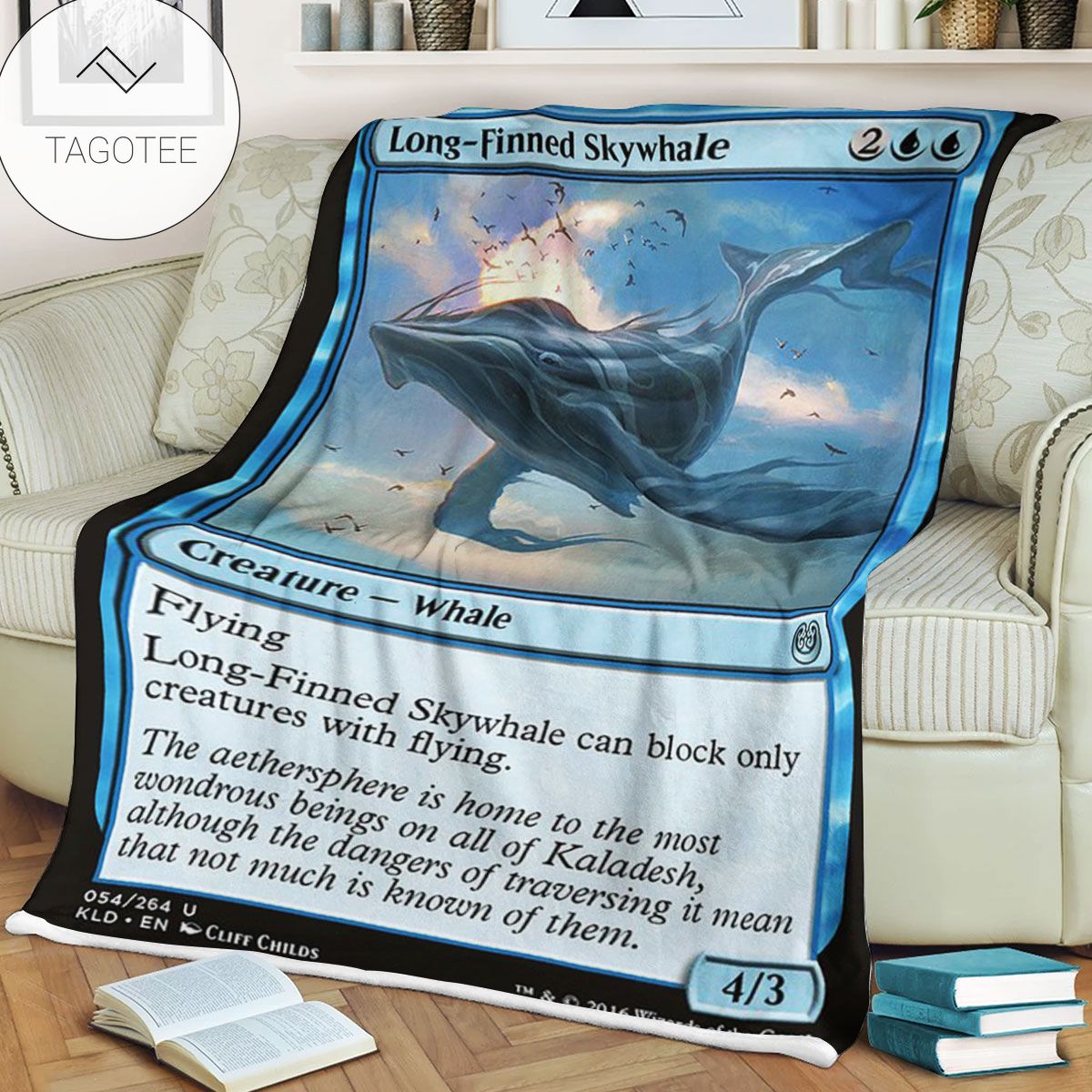 Kld 54 Long Finned Skywhale Game Mtg Magic The Gathering Fleece Blanket Kld 54 Long Finned Skywhale Game Mtg Magic The Gathering Fleece Blanket