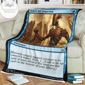 Kld 63 Select For Inspection Game Mtg Magic The Gathering Fleece Blanket