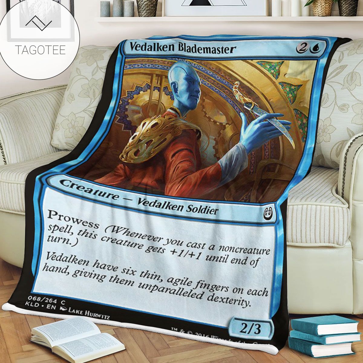 Kld 68 Vedalken Blademaster Game Mtg Magic The Gathering Fleece Blanket Kld 68 Vedalken Blademaster Game Mtg Magic The Gathering Fleece Blanket