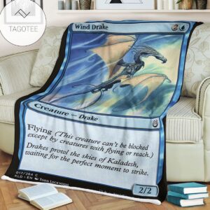 Kld 70_ Wind Drake Game Mtg Magic The Gathering Fleece Blanket
