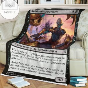 Kld 72 Ambitious Aetherborn Game Mtg Magic The Gathering Fleece Blanket
