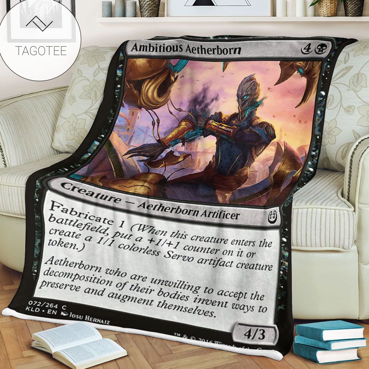 Kld 72 Ambitious Aetherborn Game Mtg Magic The Gathering Fleece Blanket Kld 72 Ambitious Aetherborn Game Mtg Magic The Gathering Fleece Blanket