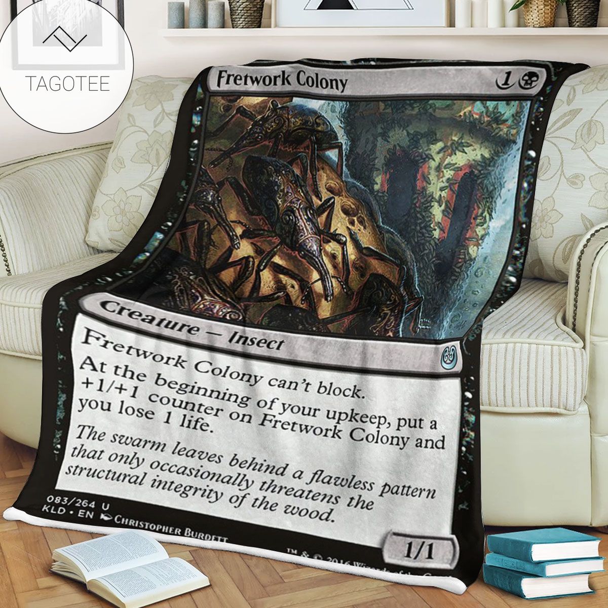 Kld 83 Fretwork Colony Game Mtg Magic The Gathering Fleece Blanket Kld 83 Fretwork Colony Game Mtg Magic The Gathering Fleece Blanket
